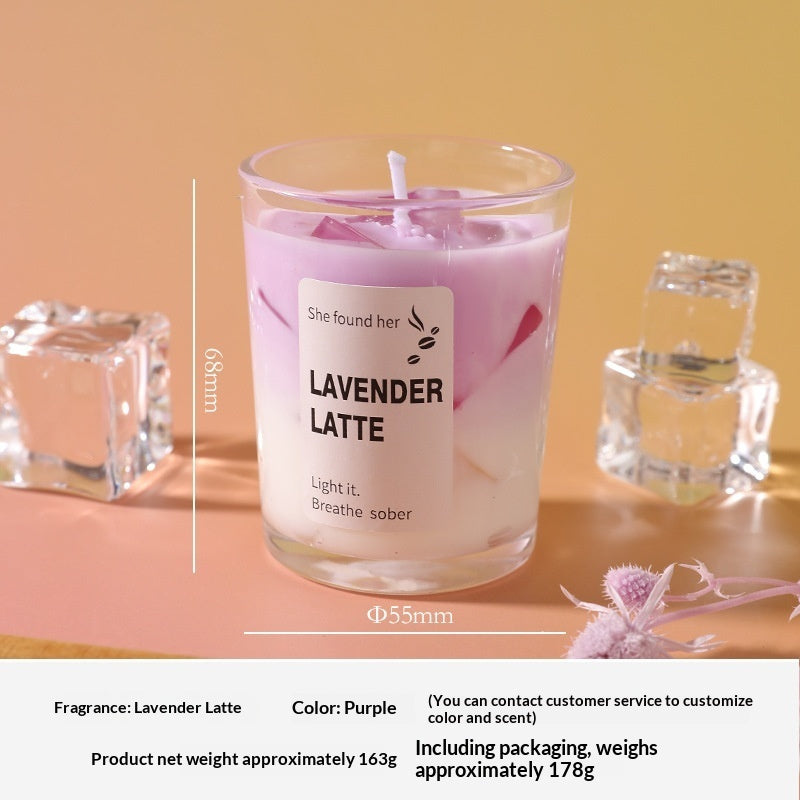 Matcha Jelly Wax Iced Coffee Mug Scented Bedroom Fragrance Smokeless Candle Romantic