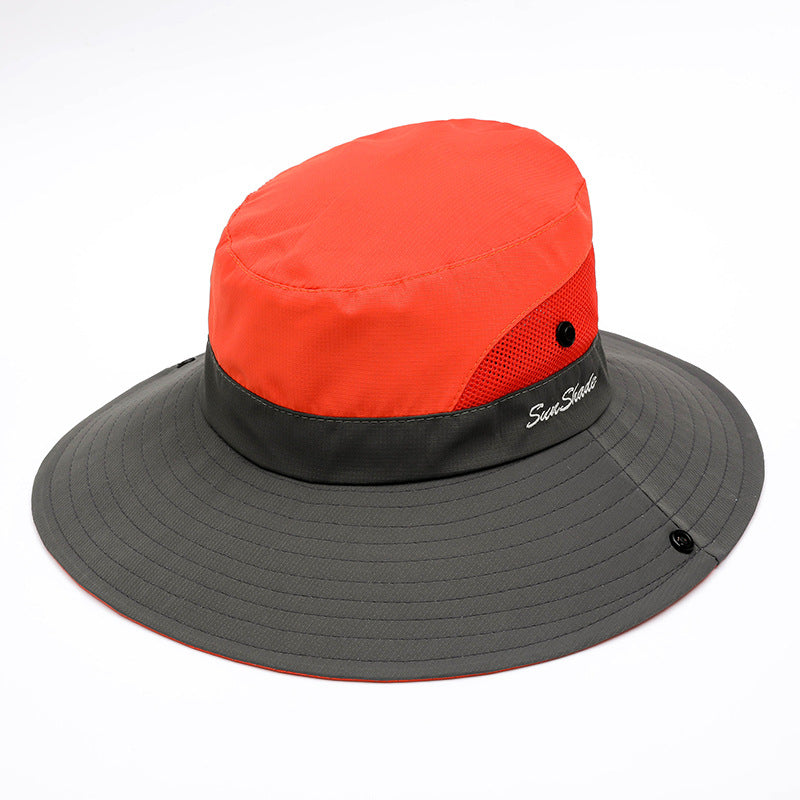 Outdoor Sun Hat With Large Side Shading In Summer