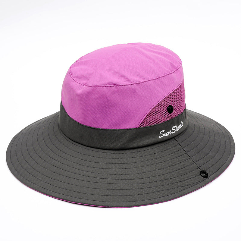 Outdoor Sun Hat With Large Side Shading In Summer