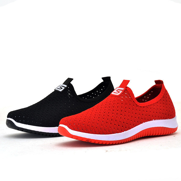 Net shoes one pedal lazy shoes