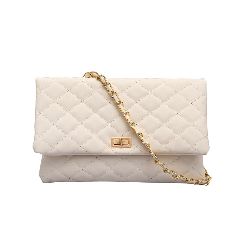 Lambskin small fragrance rhombus chain bag