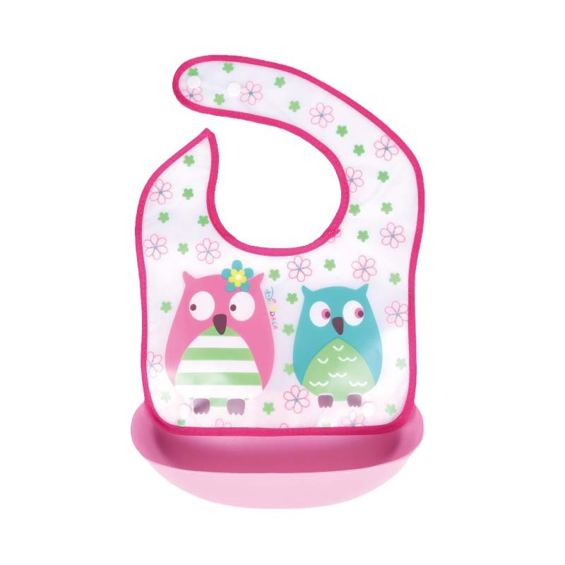 Detachable No-wash Waterproof Silicone-like Bib For Kids