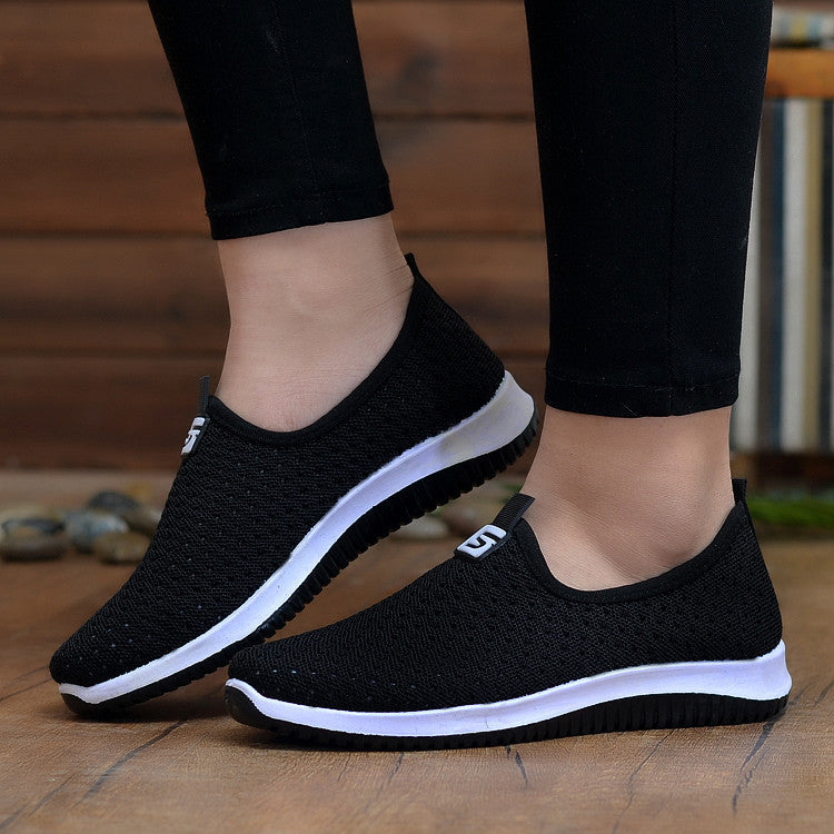 Net shoes one pedal lazy shoes