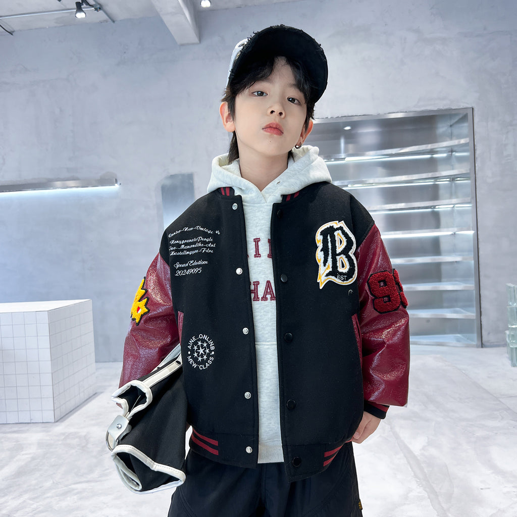 Fashionable Casual Cardigan For Kids Street-style Sports Top For Babies