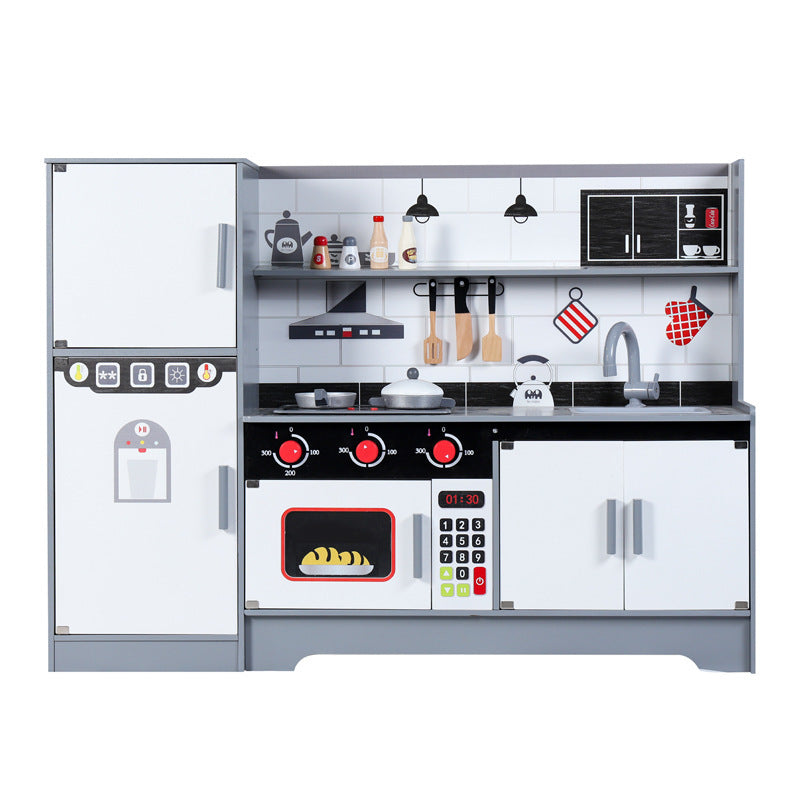 Simulation Light And Sound Kitchenware Playset For Kids Pretend Cooking Game