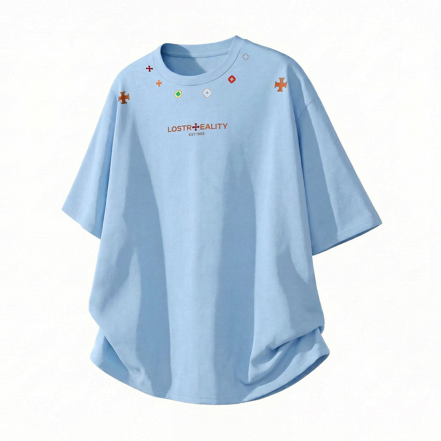 Printed Cotton Short-sleeved T-shirt For Men