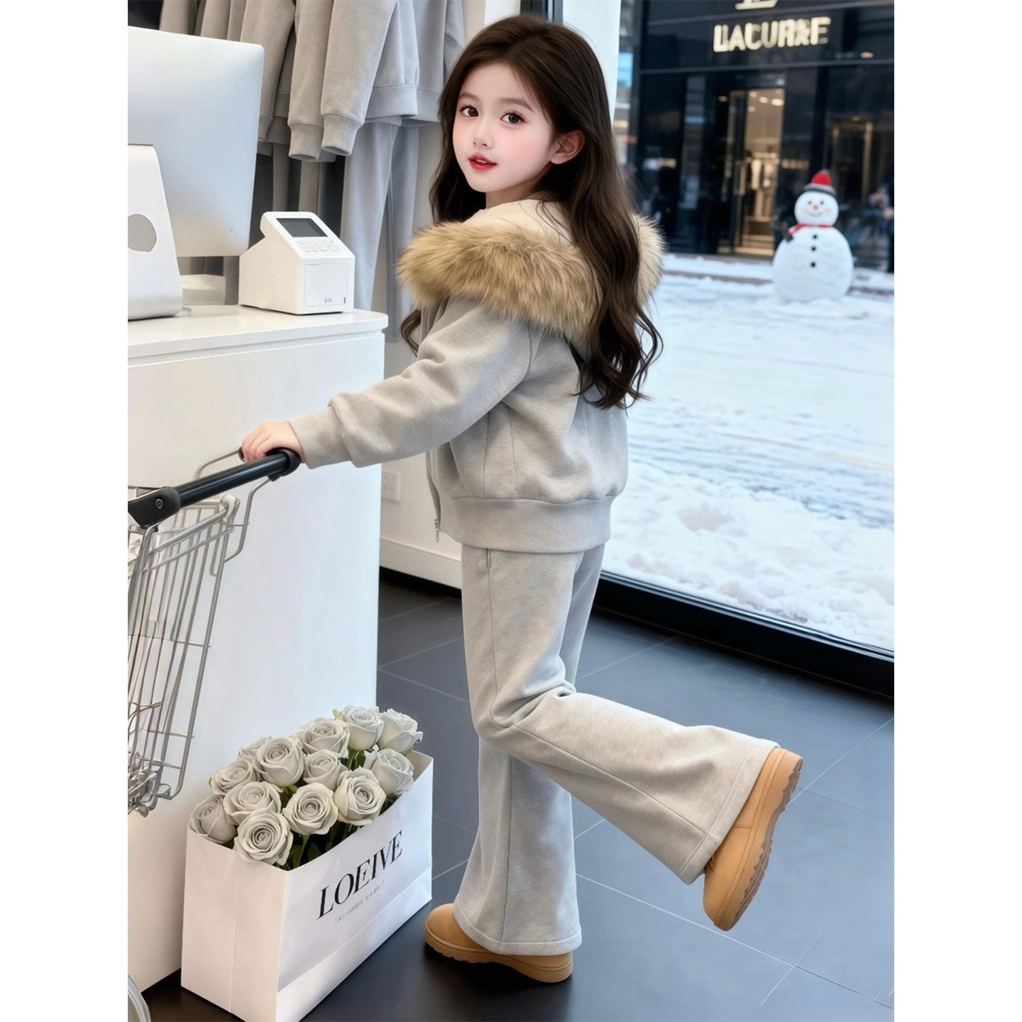 Stylish Two-Piece Set With Hoodie For Older Kids
