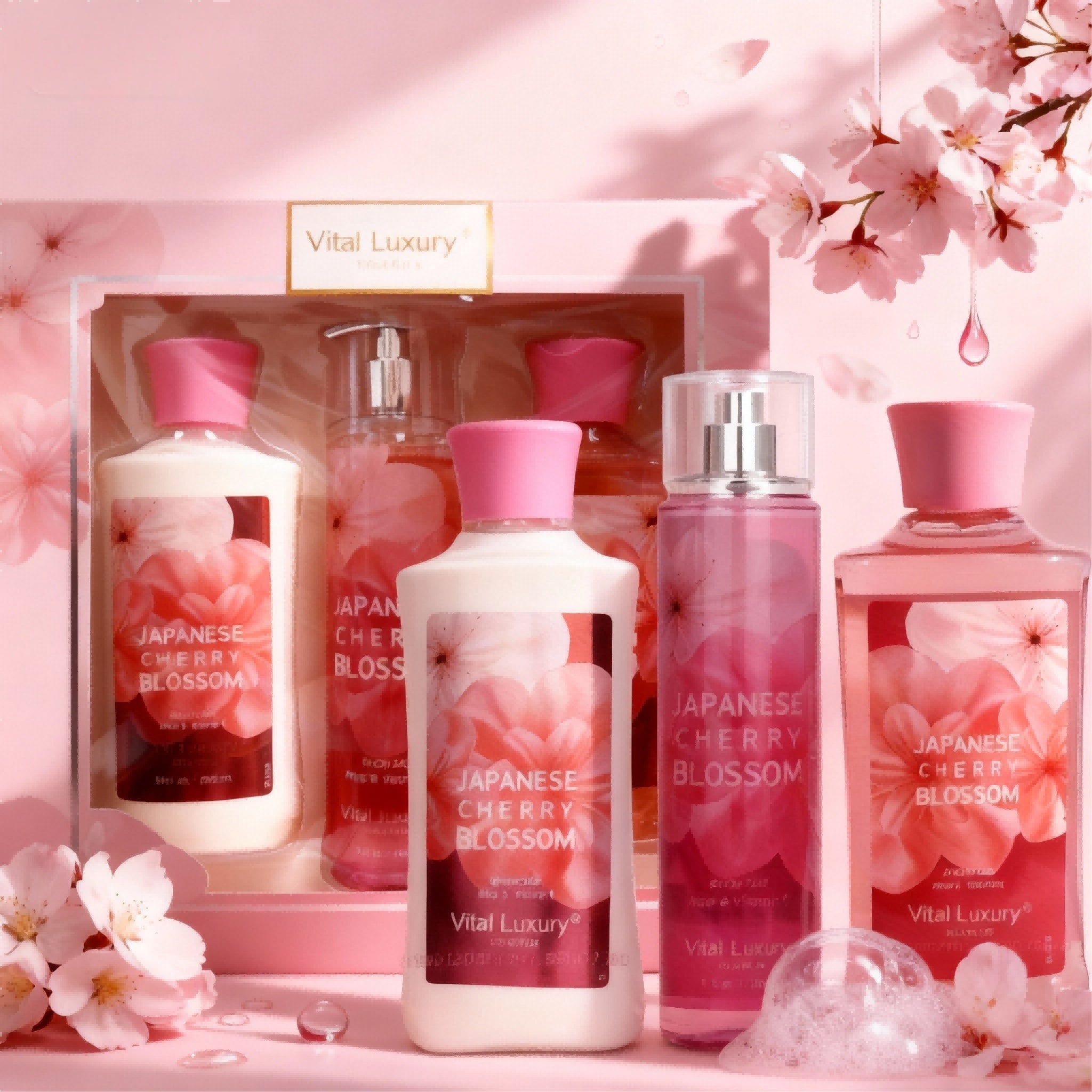 Christmas Gift Set 3-Piece Set, 10 Fl.oz Body Care Fragrance Set, Featuring Floral, Candy, And Sweet Pea Scents. Includes Scented Shower Gel, Body Lotion, And Body Mist.  A Perfect Winter Body Moistur