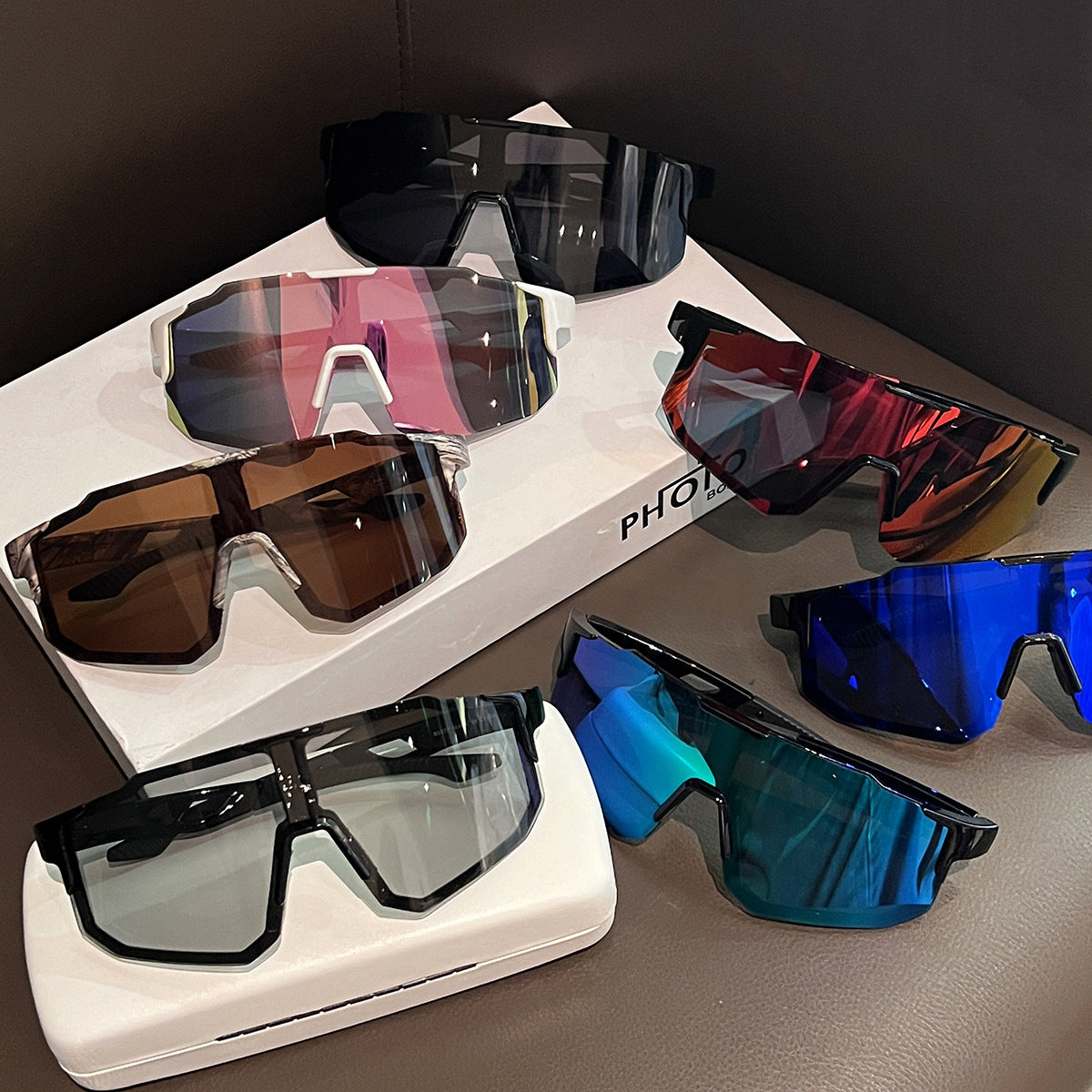 Mens Outdoor Cycling Windproof And Sun-Protective Sunglasses
