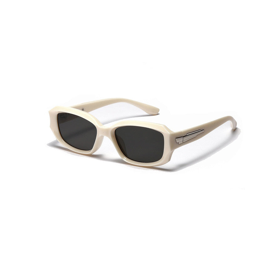 Vintage Rectangular Street Photo High-grade Glasses