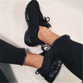 Air cushion flat bottom flat heel thick bottom round head