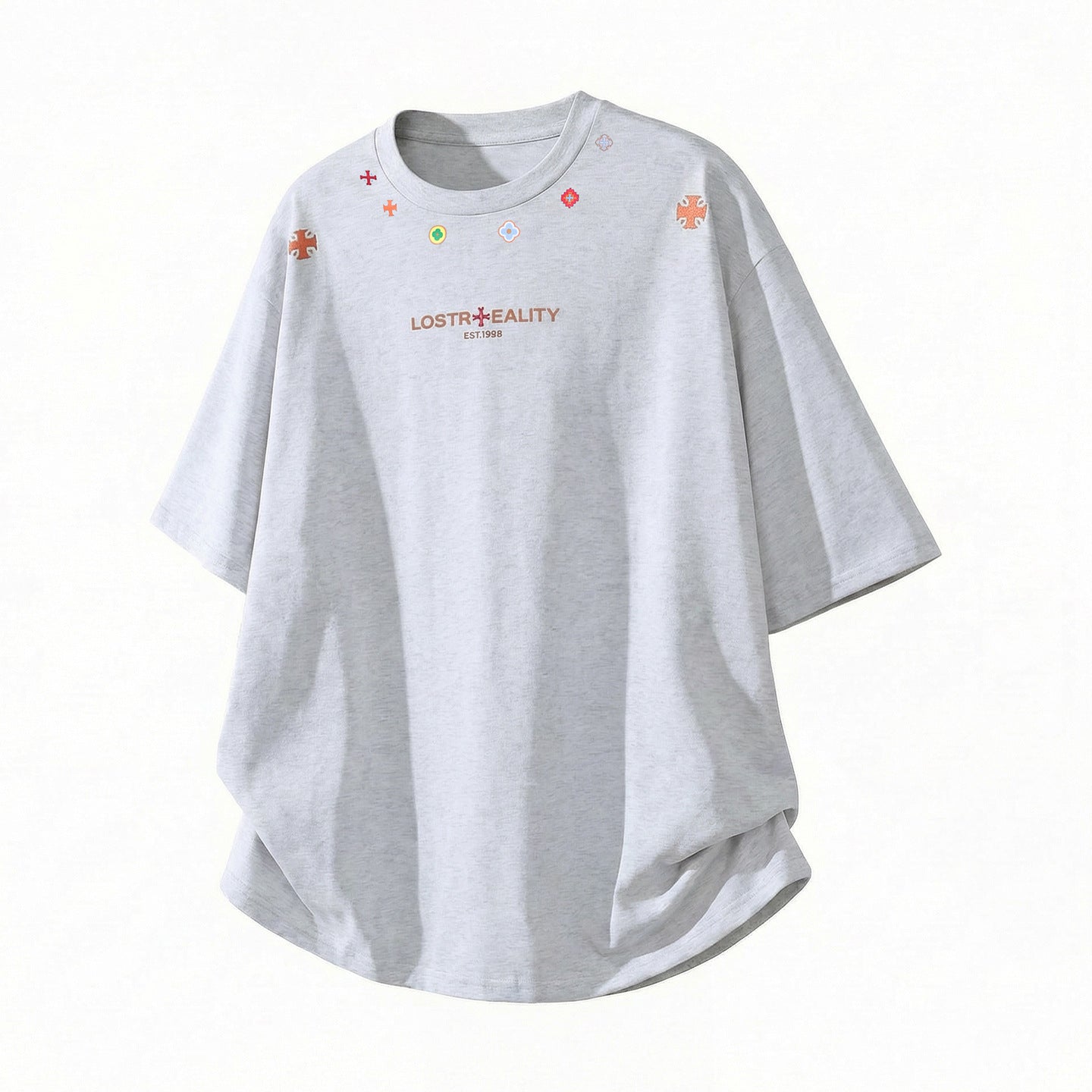 Printed Cotton Short-sleeved T-shirt For Men