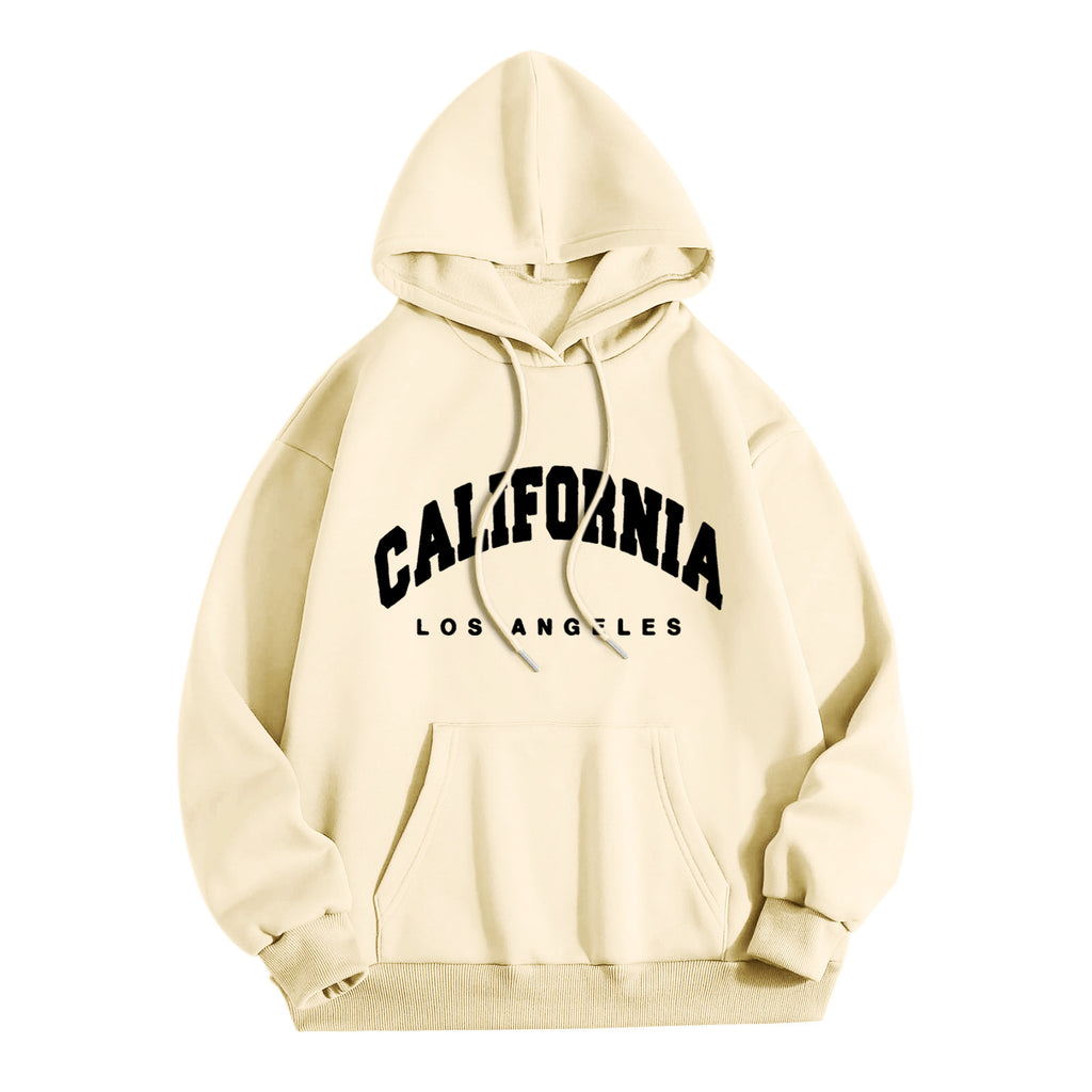 Hoodie With Letter Print Sweater
