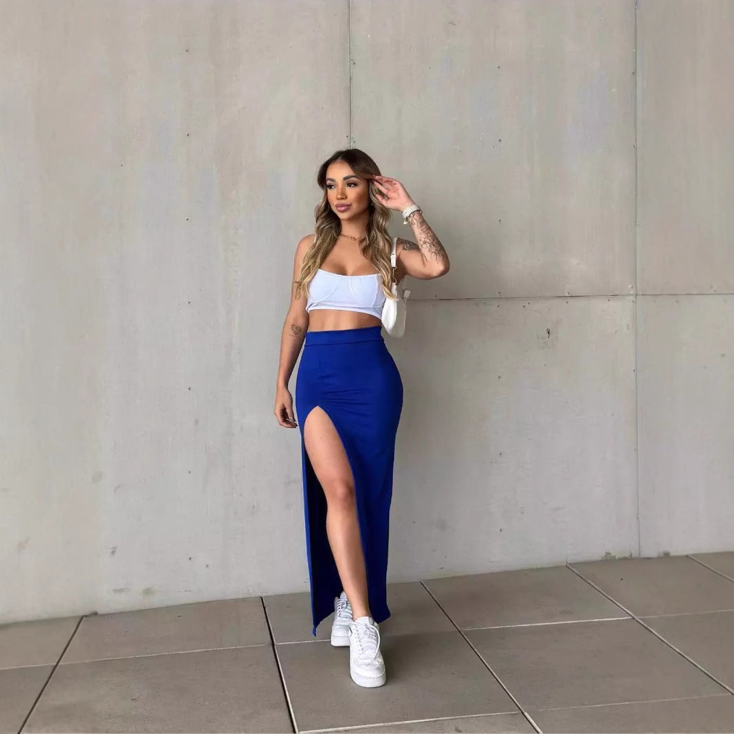 Fashionable Slit Bodycon Skirt For Women