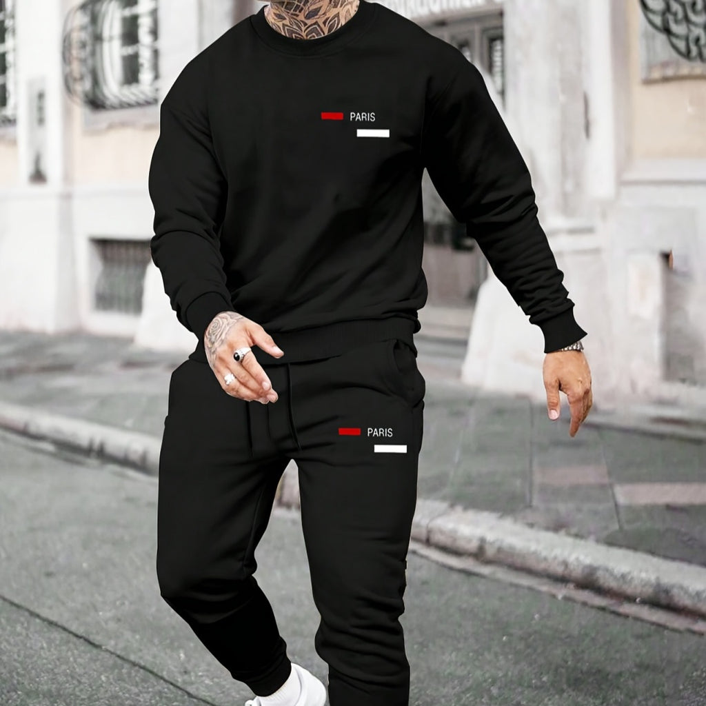 My Casual Printed Fleece Hoodie With Pants