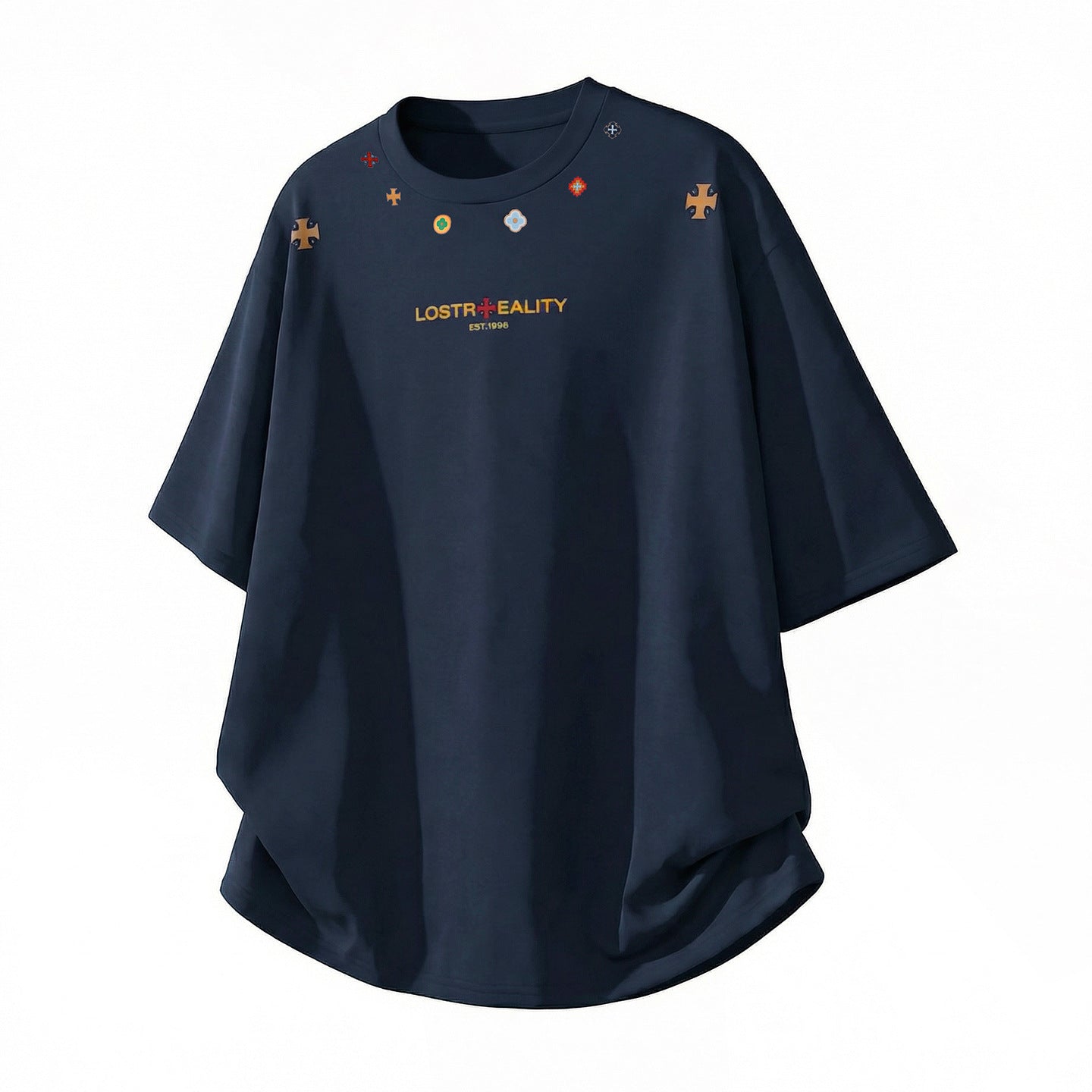 Printed Cotton Short-sleeved T-shirt For Men
