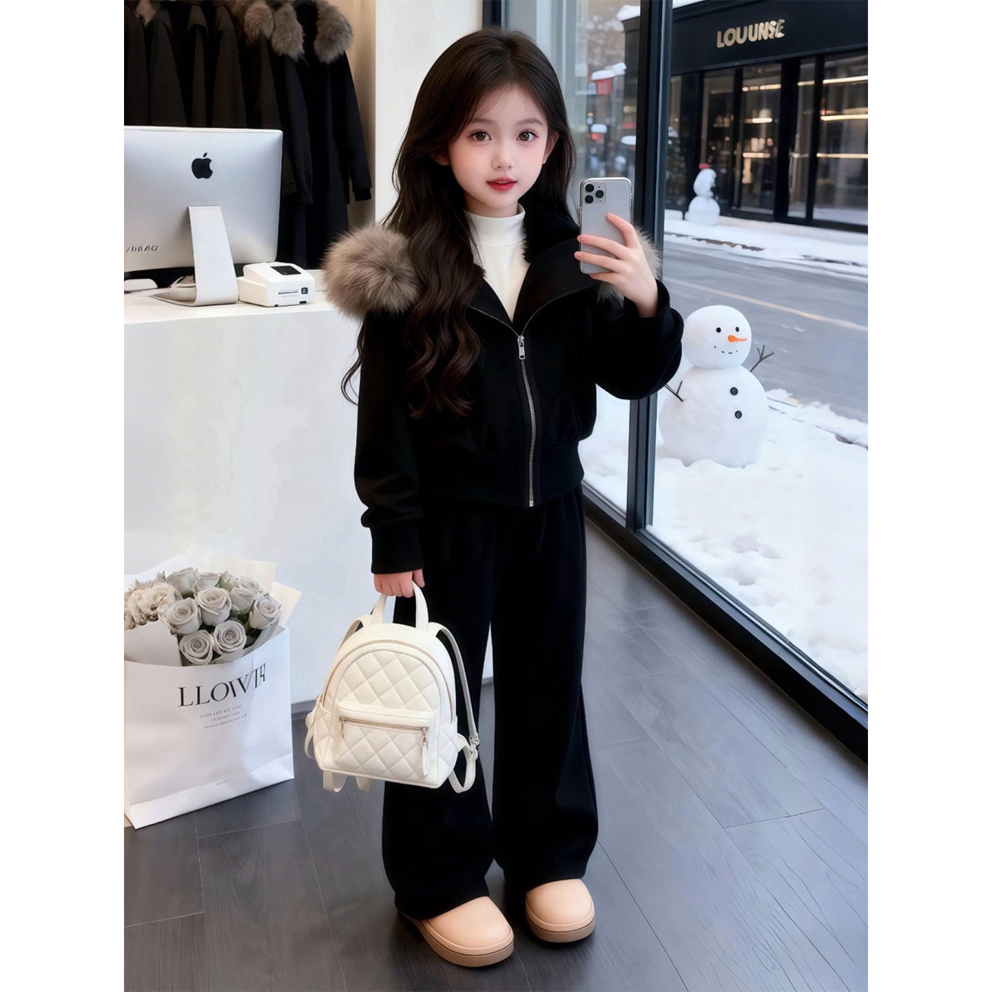 Stylish Two-Piece Set With Hoodie For Older Kids