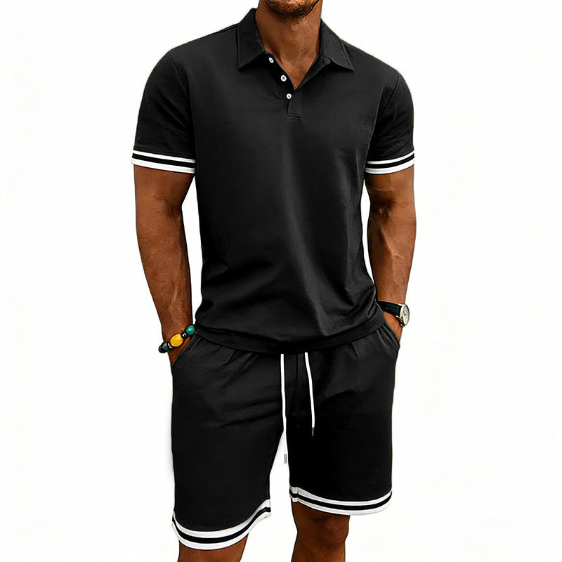 European American Sports And Leisure Lapel Short Sleeves