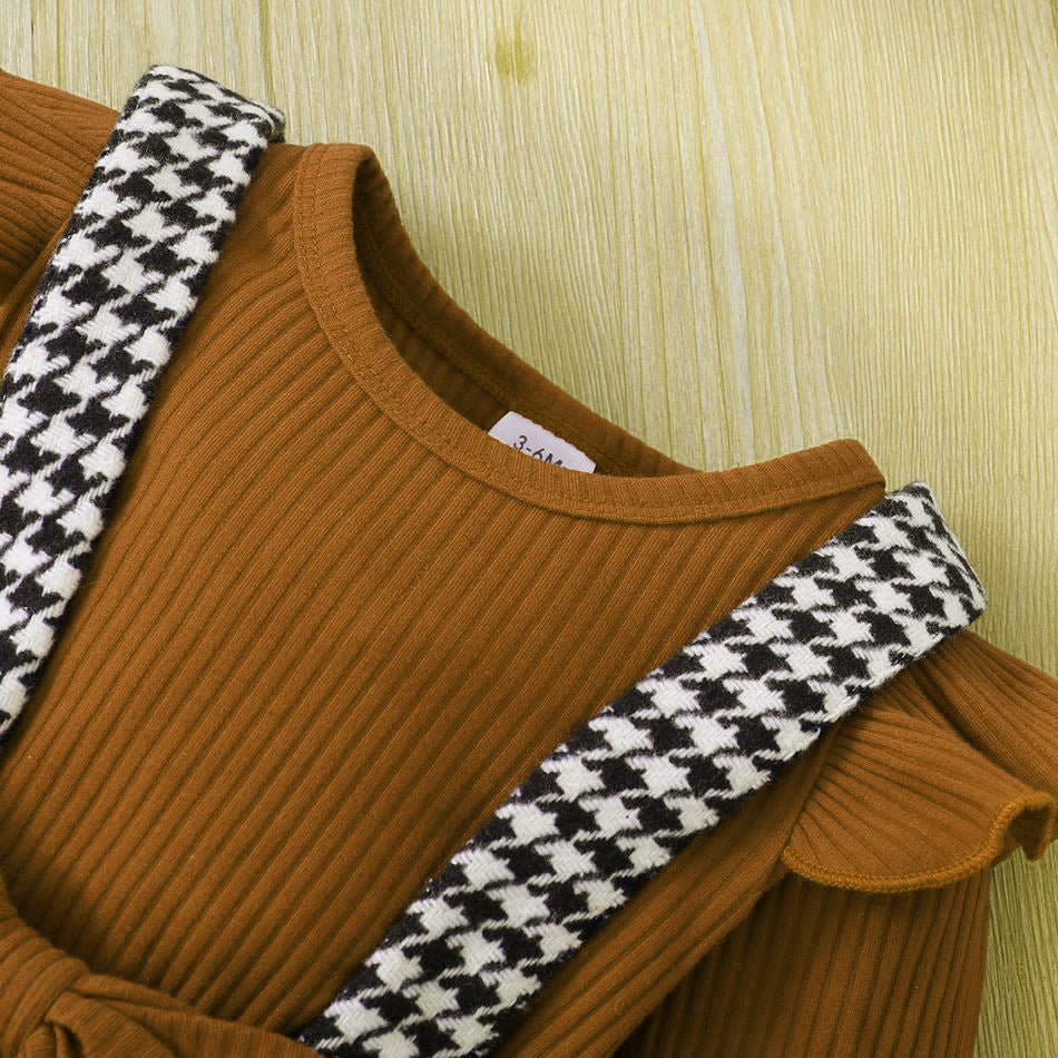 Long Sleeve Top Bow Small Fragrance Strap Short
