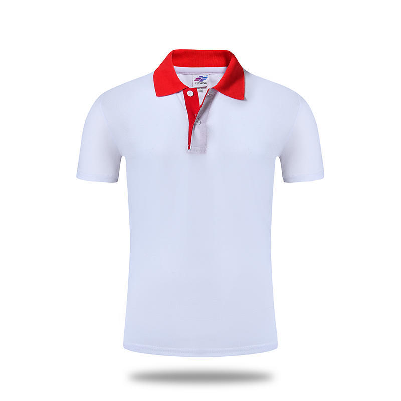 Stand Collar T-shirt Color Matching T-shirt