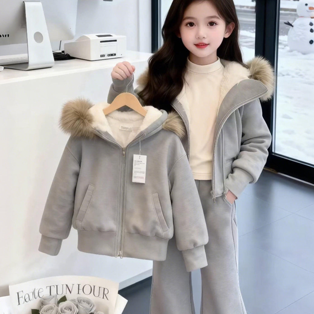 Stylish Two-Piece Set With Hoodie For Older Kids