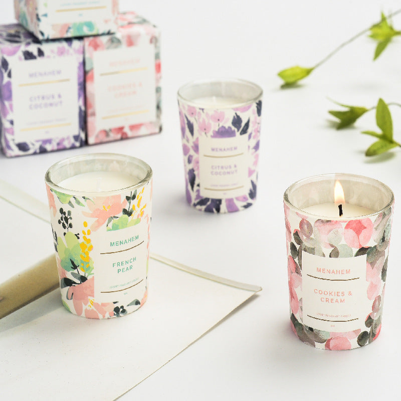 Smoke-free Aromatherapy Candle Flower Gift
