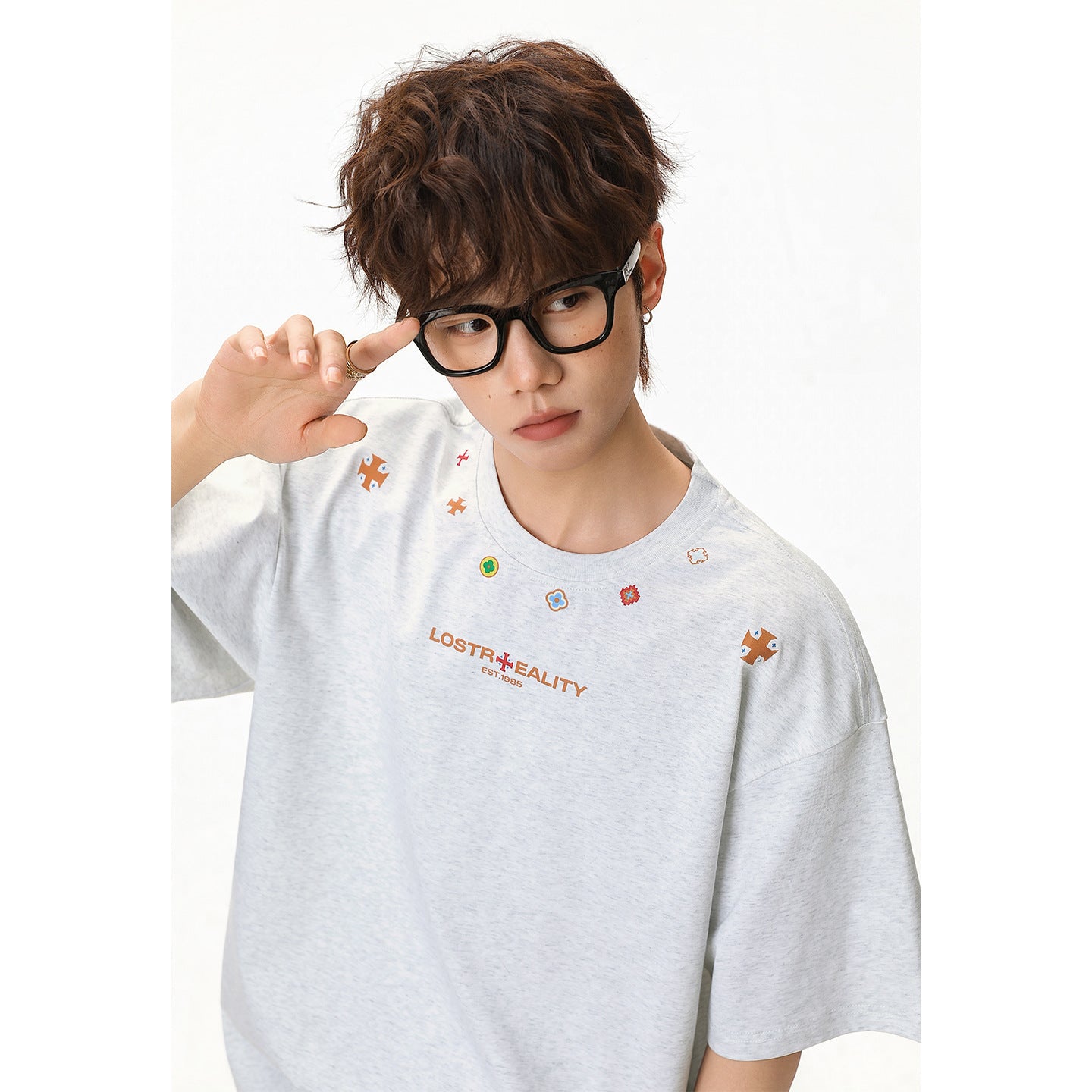 Printed Cotton Short-sleeved T-shirt For Men