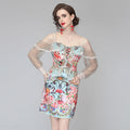 Sweet Two-piece Suit Suspender Strapless Top And Short Skirt