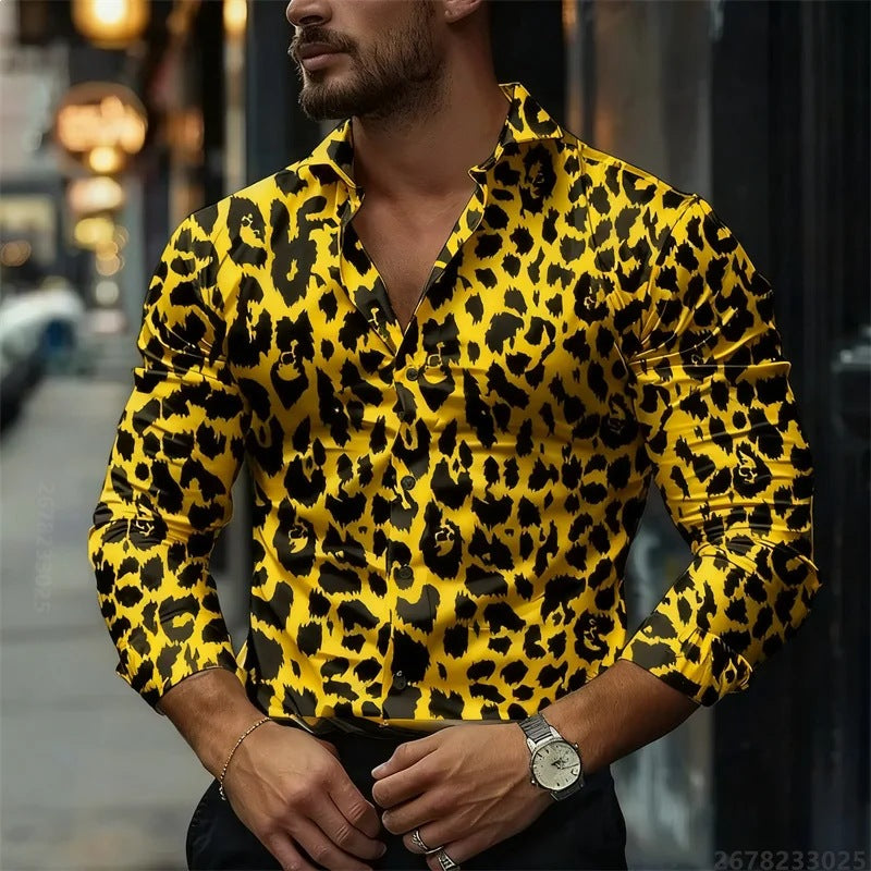 Men's Stylish Slim Fit Comfortable Long Sleeve Top For Parties