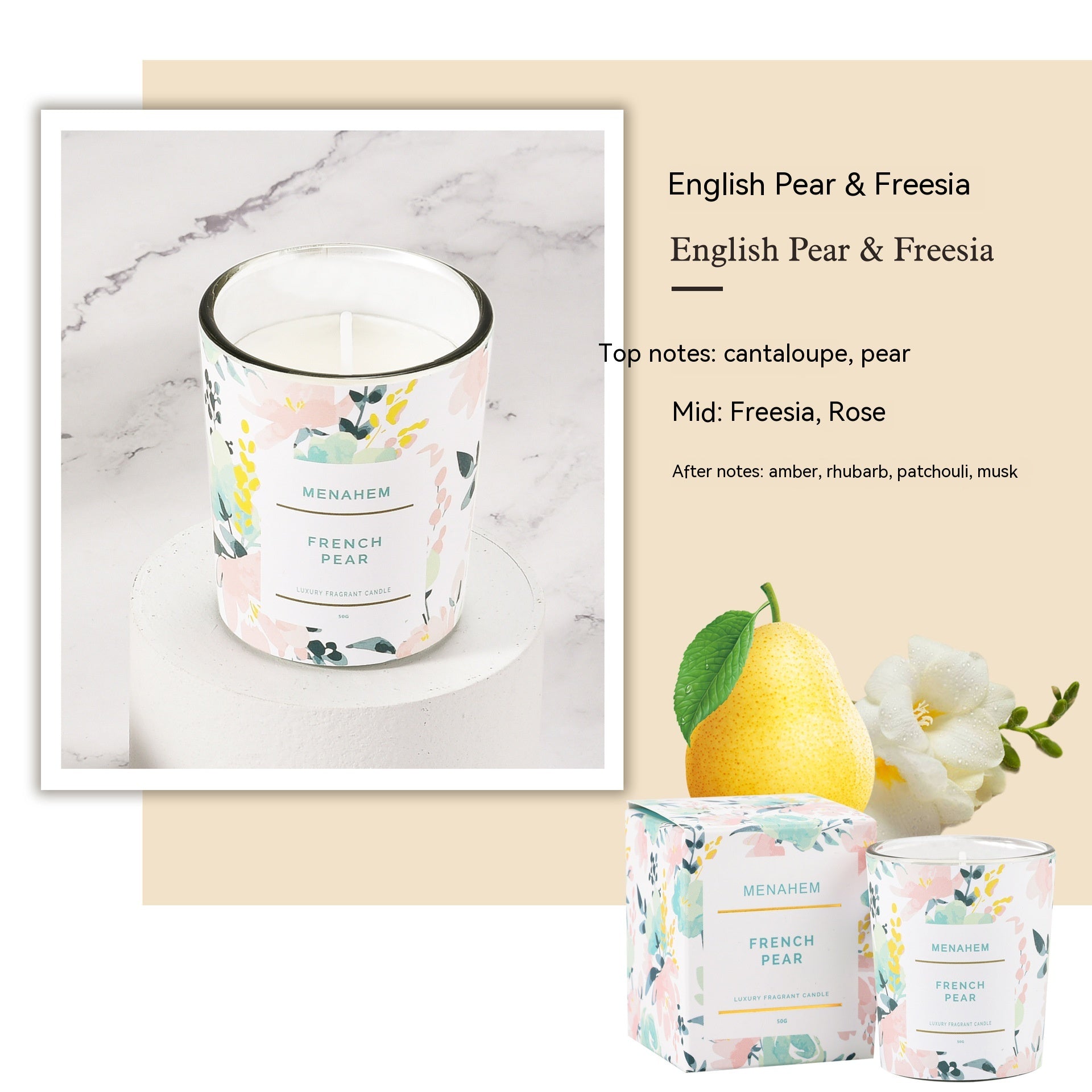 Smoke-free Aromatherapy Candle Flower Gift
