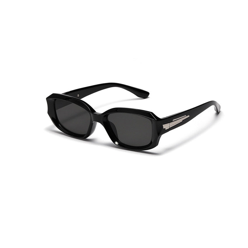Vintage Rectangular Street Photo High-grade Glasses