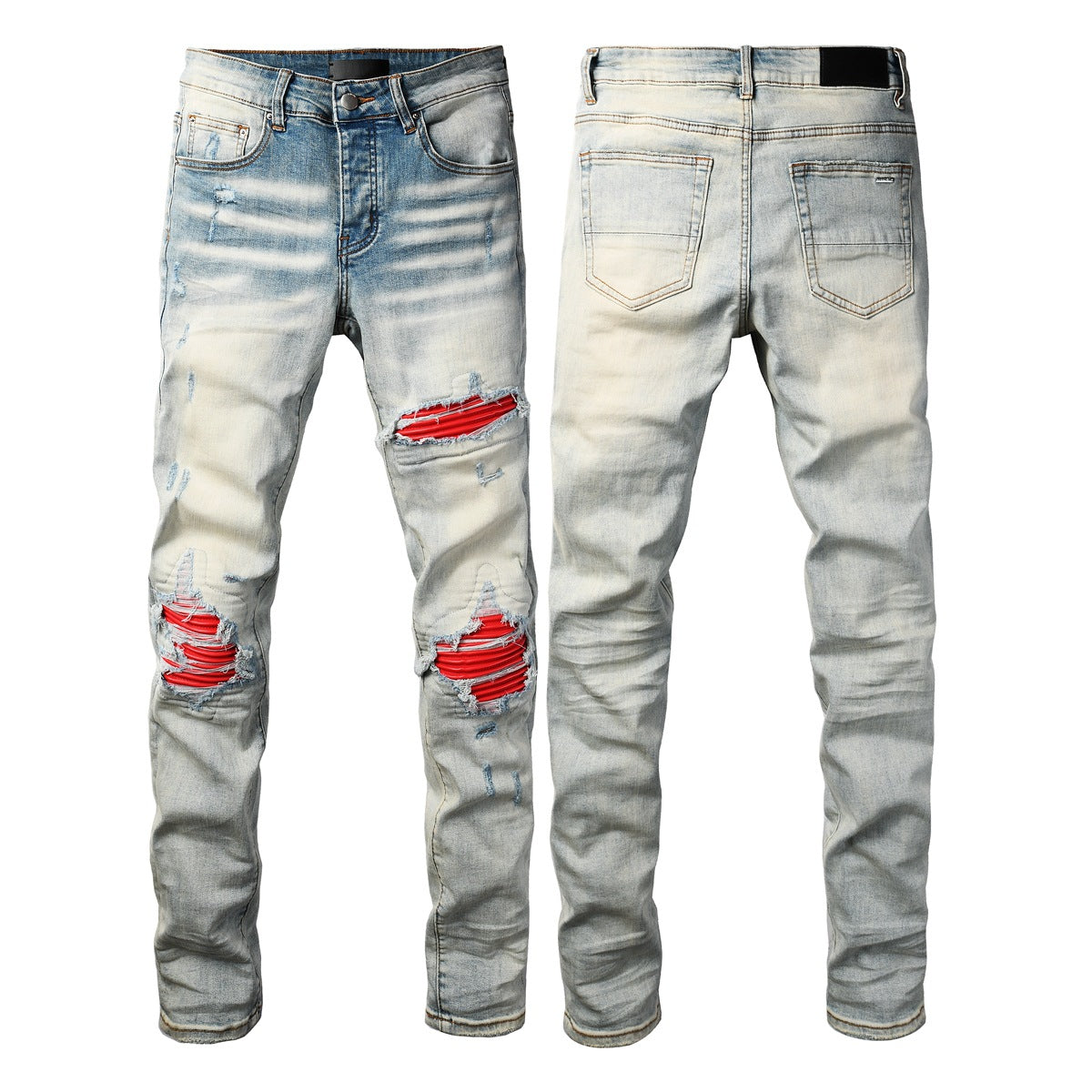 Fashionable American-style Mens Slim-fit Jeans