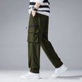 Men's Straight-Leg Multi-Pocket Loose All-Match Pants