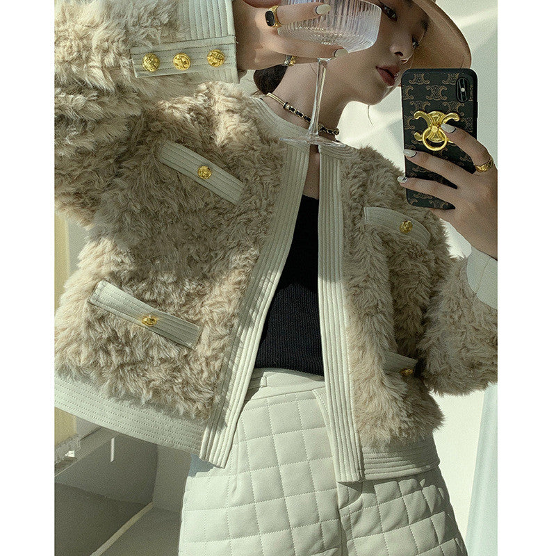Women's Gold Buckle Small Fragrance Jacket