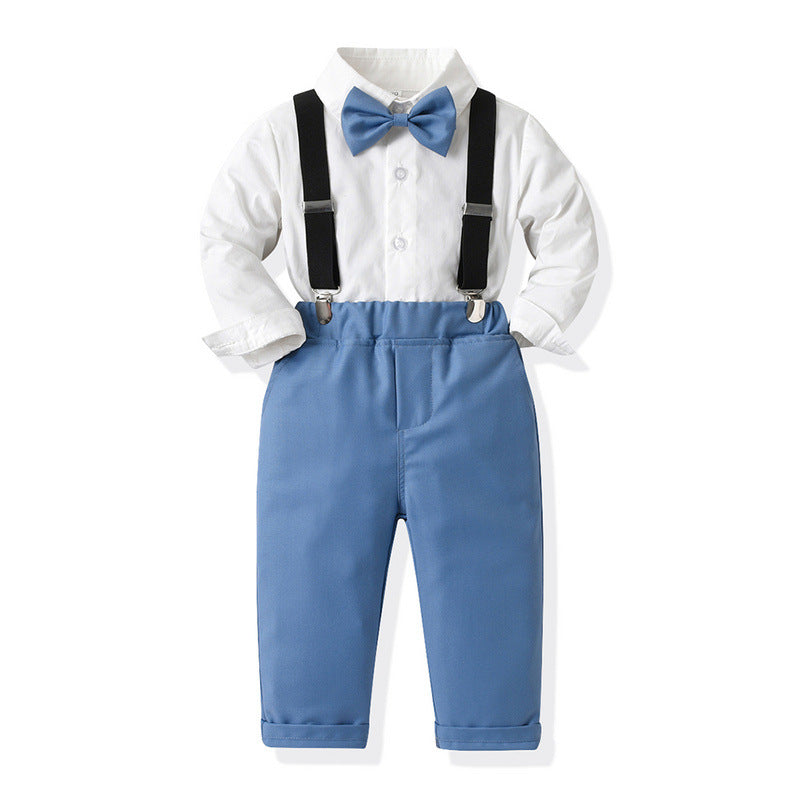 Children's Clip-on Suspender Pants Two-Piece Set Fashion Kids' Outfit