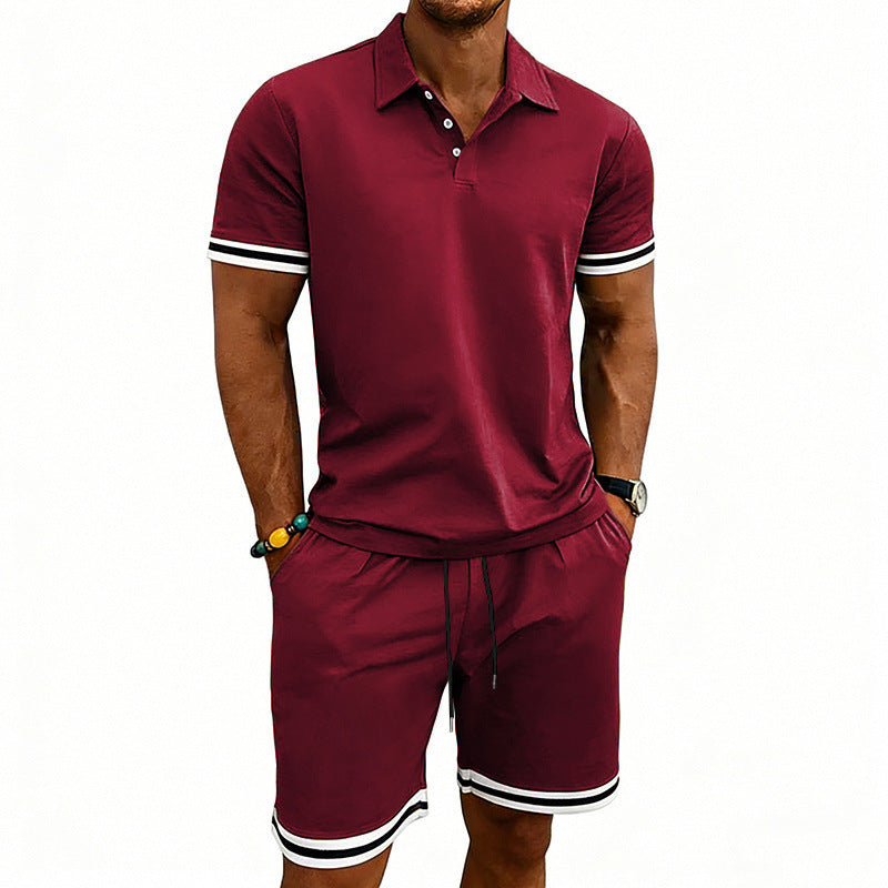 European American Sports And Leisure Lapel Short Sleeves