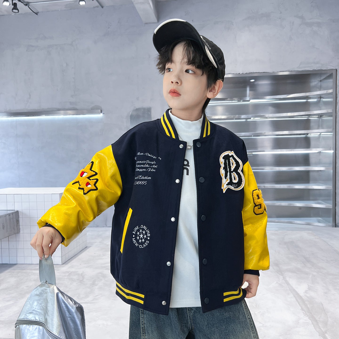 Fashionable Casual Cardigan For Kids Street-style Sports Top For Babies