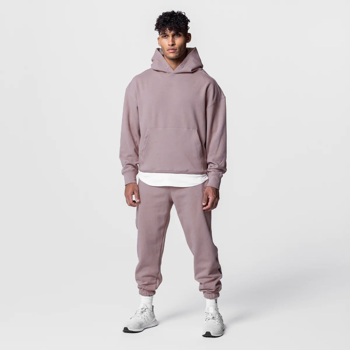 Loose American Exercise Workout Outfit Men's Trendy Casual Hooded Sweater