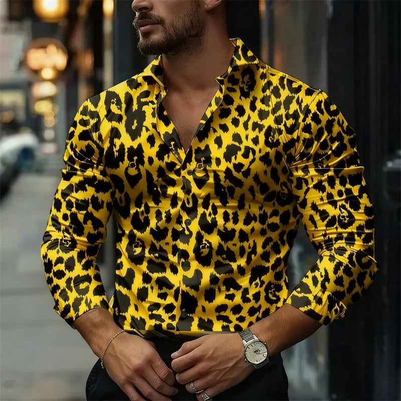 Men's Stylish Slim Fit Comfortable Long Sleeve Top For Parties