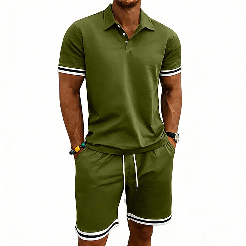 European American Sports And Leisure Lapel Short Sleeves