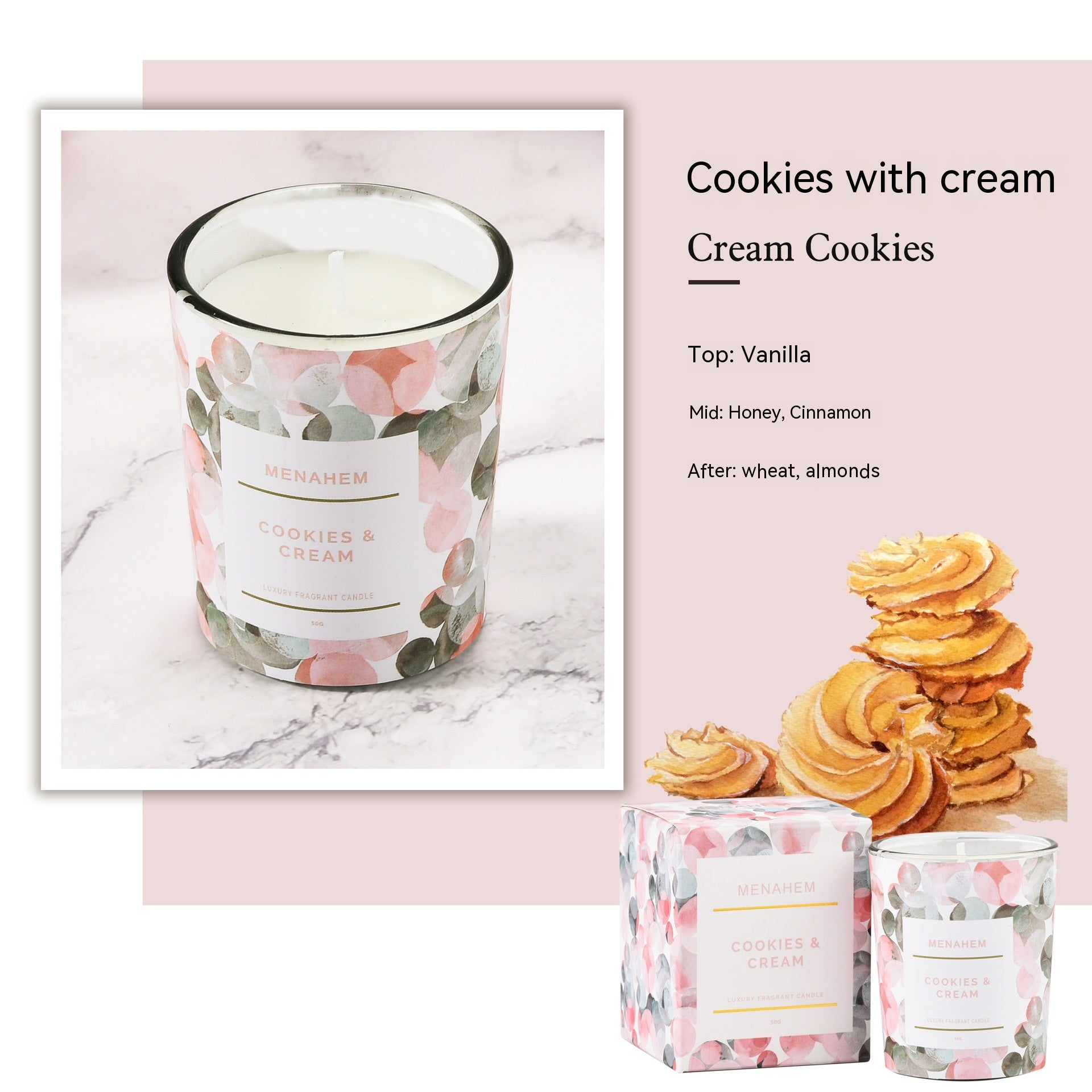 Smoke-free Aromatherapy Candle Flower Gift