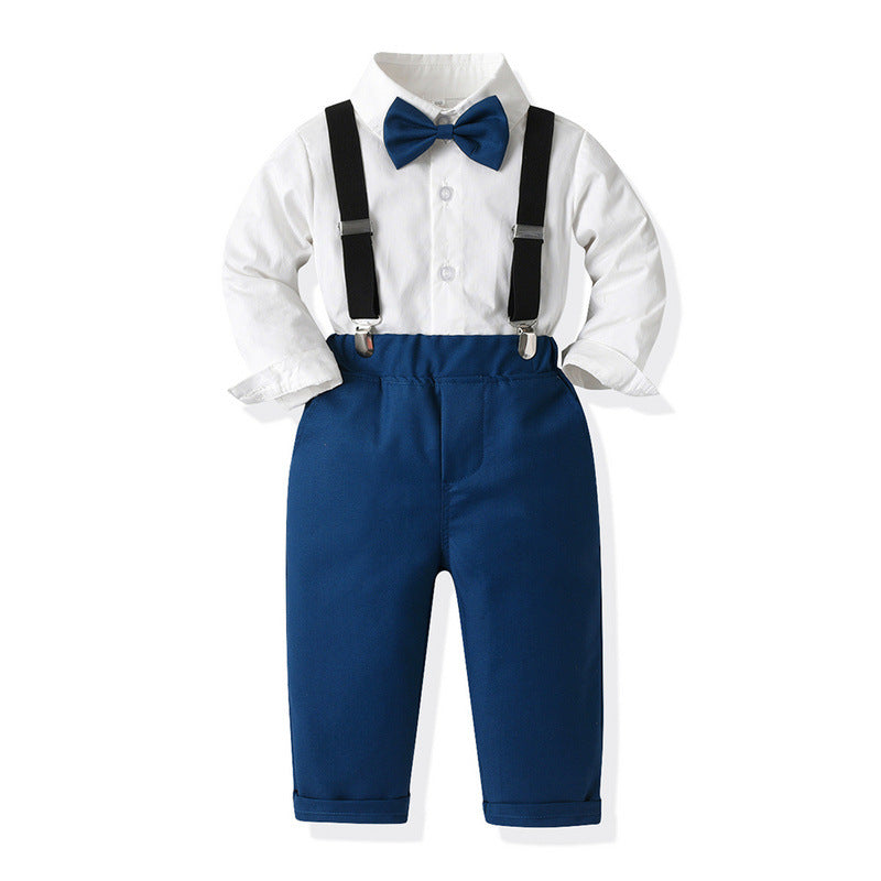 Children's Clip-on Suspender Pants Two-Piece Set Fashion Kids' Outfit