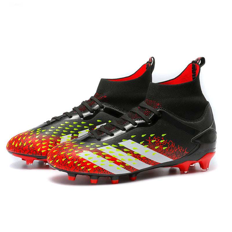 High-top Boys And Girls Lawn AG Nail Training Football Shoes