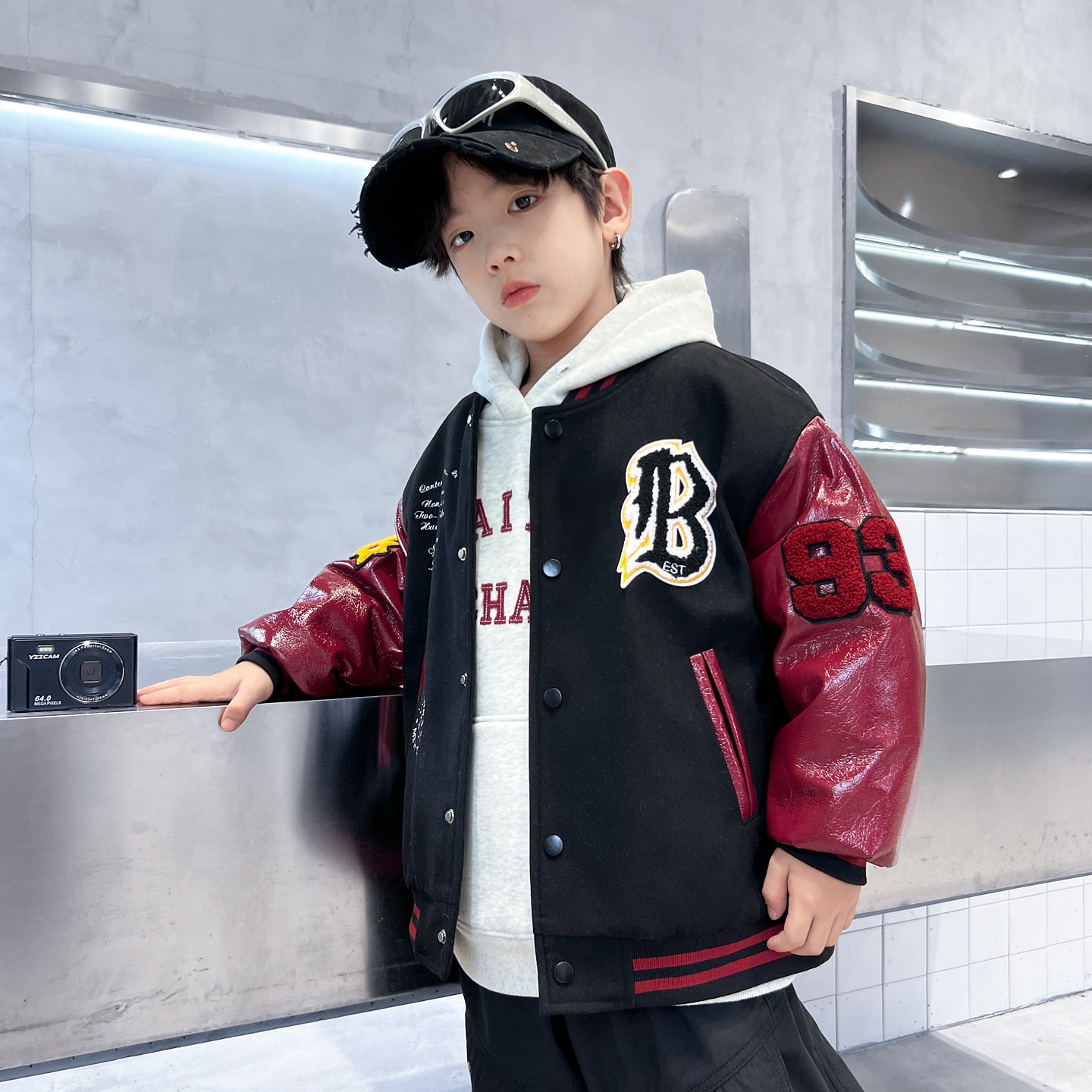 Fashionable Casual Cardigan For Kids Street-style Sports Top For Babies